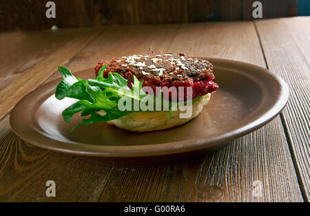 Quarter Pounder Beet Burger Stock Photo