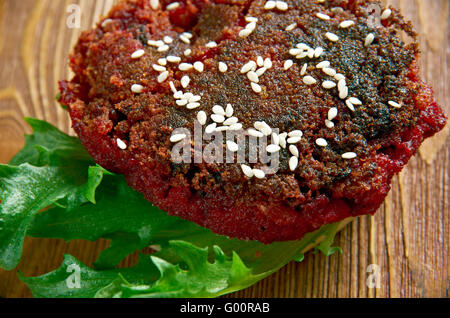 Quarter Pounder Beet Burger Stock Photo