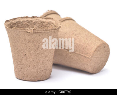 peat pots Stock Photo
