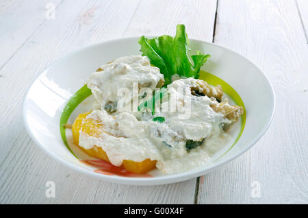 Run down stew - dish in Jamaican cuisine and Tobago cuisine Stock Photo