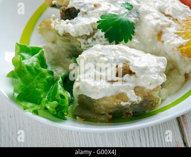 Run down stew - dish in Jamaican cuisine and Tobago cuisine Stock Photo