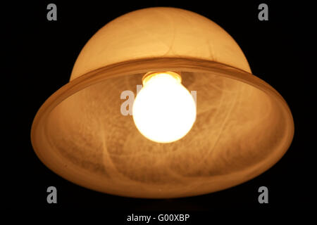 Energiesparlampe- Compact fluorescent lamp Stock Photo