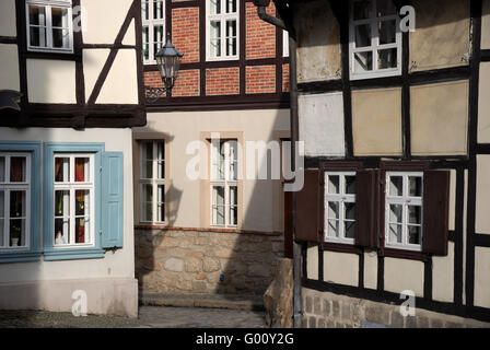 old timber frame Houses Stock Photo