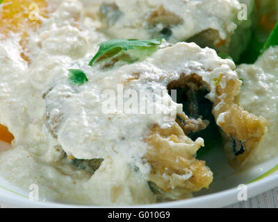 Run down stew - dish in Jamaican cuisine and Tobago cuisine Stock Photo