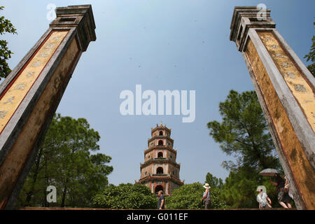 Thien Mụ Pagoda (Chua Thien Mụ), Hue, Viet Nam Stock Photo