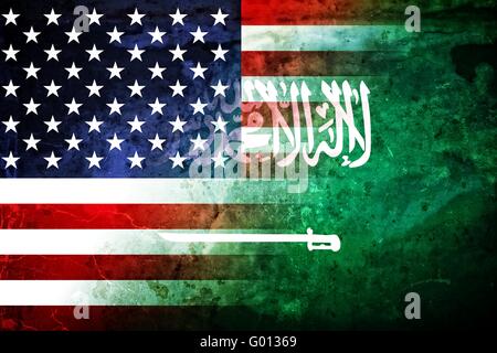 USA and Saudi Arabia Stock Photo