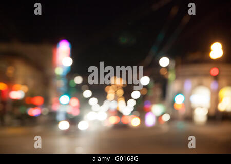 An out out of focus street scene in San Francisco California Stock Photo