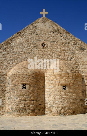 Church in Mirtos. Crete Stock Photo