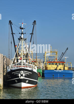 Trawlers in Hoernum, Germany Stock Photo