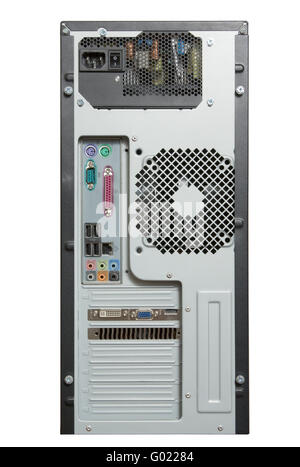 Tower As Computer Part part of PC computer tower with USB ports Stock Photo - Alamy