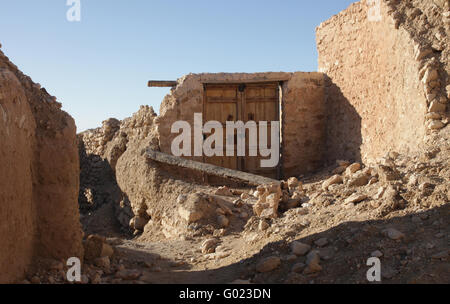 Ruins of mountain oasis Chebika Stock Photo