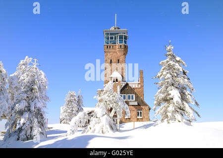 Winter on the Hornisgrinde Black Forest Germany Stock Photo