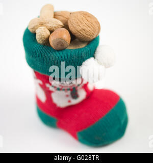 boot with nuts Stock Photo