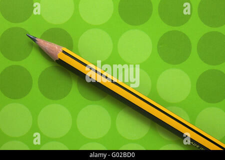 Pencil on note book Stock Photo