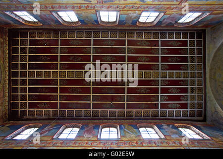 Ceiling paintings in the Basilica of St. George Stock Photo