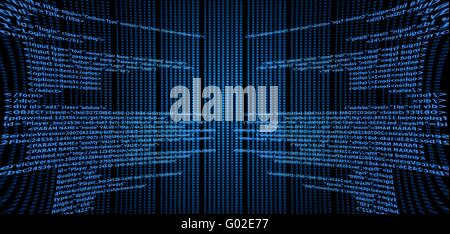 Blue Html Stock Photo