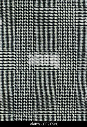 Close-up of a gray checked plaid for background Stock Photo