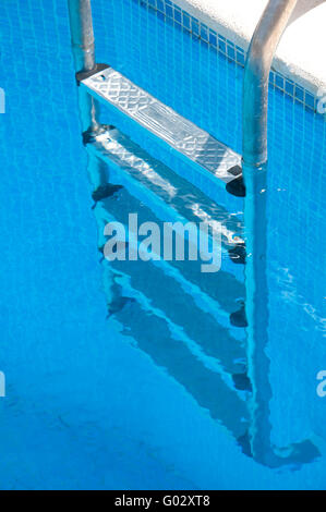 Pool ladder Stock Photo