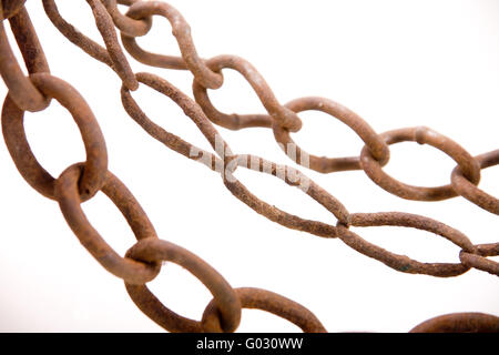 Rusty chains Stock Photo