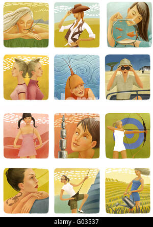 horoscope illustration Stock Photo