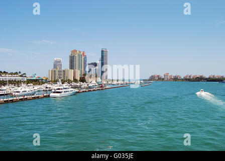 Miami Beach Marina Stock Photo