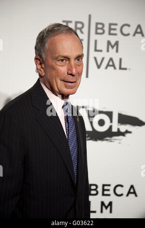 Mayor Bloomberg at the world premier of Elton John's The Union Stock Photo