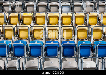 Stadium seats Stock Photo