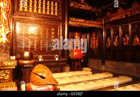 Temple at the Wild Goose Pagoda in downtown Xian, Stock Photo