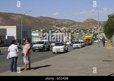 Street scene in Springbok,Namaqualand,South Africa Stock Photo