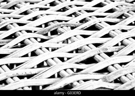 wicker structure ahead of a white background Stock Photo