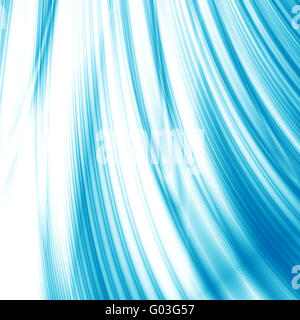 abstract waves, overflowing the tints of blue colo Stock Photo