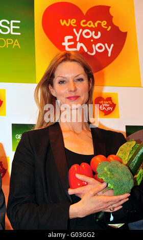 German actress Esther Schweins for healthy food Stock Photo