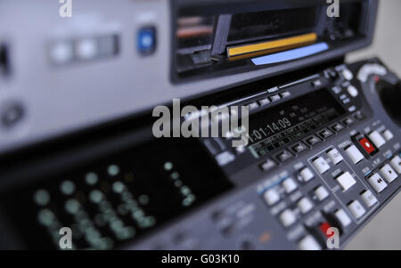 Close-up of the front panel of the digibeta recorder Stock Photo