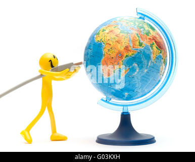 Plugging USB into earth. Global communication. Conceptual Stock Photo