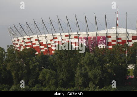 National Stadium in Warsaw. Opening day of the 2012 UEFA European Football Championship. Warsaw Stock Photo