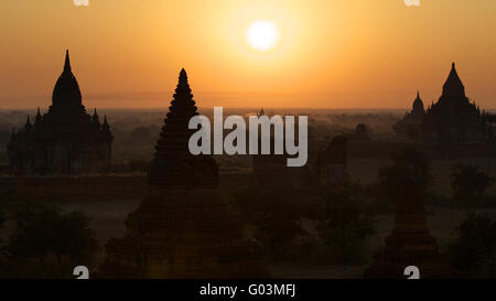 sunset over Bagan , Myanmar Stock Photo - Alamy