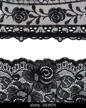 Collage lace with pattern in the manner of flower Stock Photo