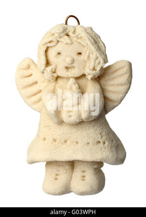 Figurine of an angel for а Christmas tree, isolated Stock Photo