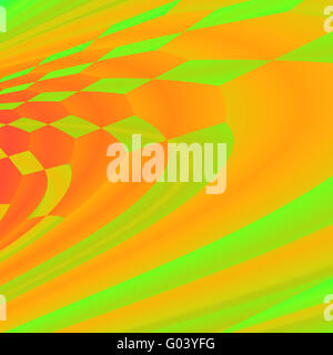abstract surface, spectral painted in red and gree Stock Photo