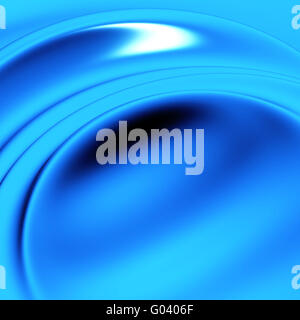 abstract waves, overflowing the tints of blue colo Stock Photo