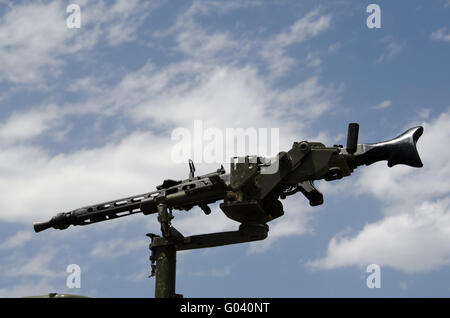 Machine gun model MG-42 Stock Photo
