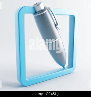 Icon in gray-blue color on a white background Stock Photo