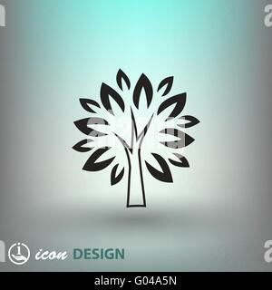 Pictograph of tree Stock Vector