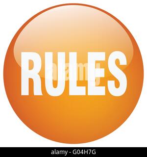 rules orange round gel isolated push button Stock Vector Image & Art ...