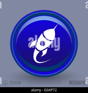 Rocket icon Stock Vector