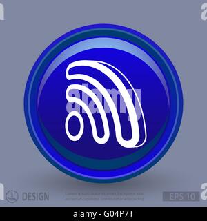 Pictograph of RSS Stock Vector