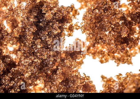 Dark brown muscovado sugar close up Stock Photo