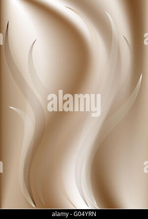 Light brown wavy background with a transparent cur Stock Photo