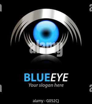 blue eye logo Stock Photo - Alamy