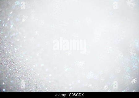 Beautiful festive abstract background with many snowflakes Stock Photo